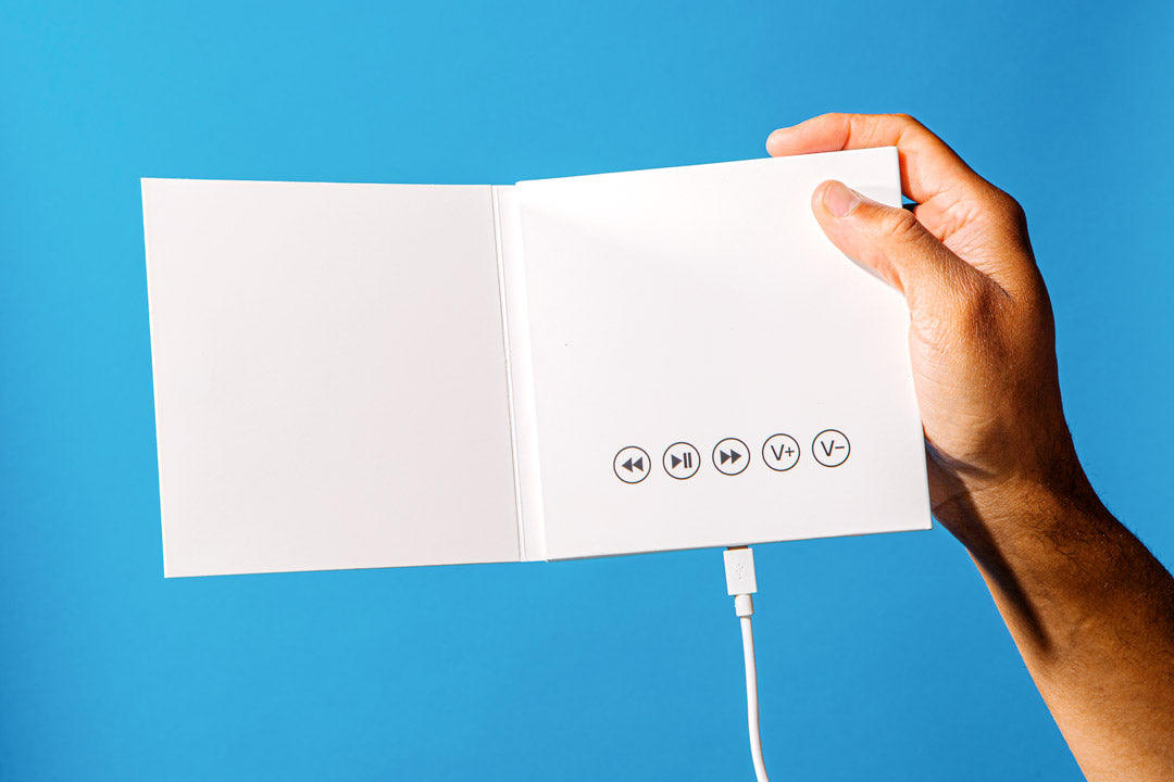 voice lp card held  and charging