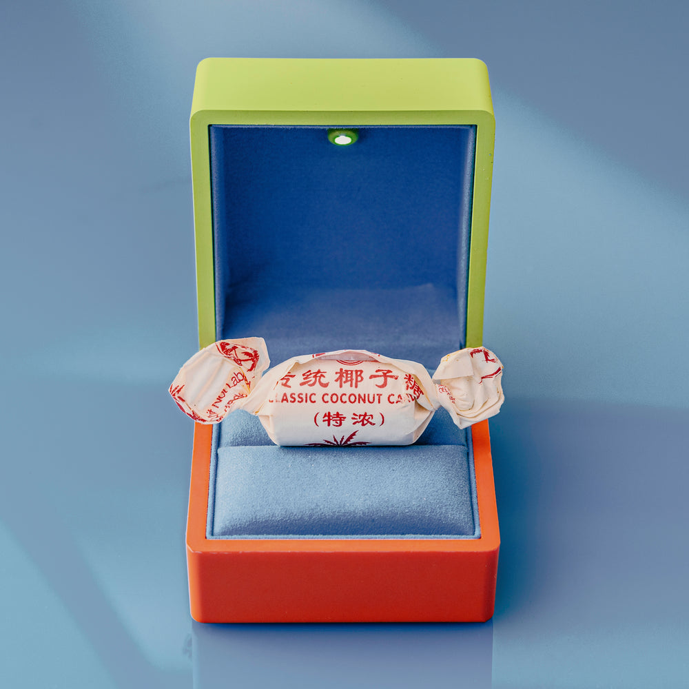 Salmon/Lime Recordable Ring Box for gifts