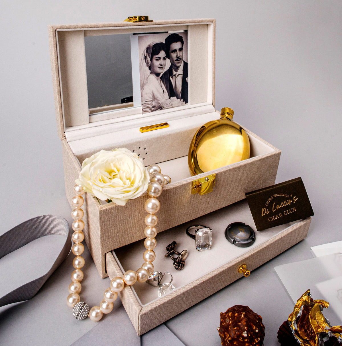VoiceGift Memory Box – Recordable Keepsake Box for Jewelry & Photos ...